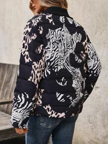 EMERY ROSE Giacca da donna con maniche lunghe imbottita a contrasto