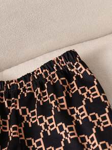 3pcs/Set Young Boy Hoodie Sweatshirt, Sports Pants & Bag Casual Cute Comfortable Streetwear Fall/Spring Outfit - Black - View 3