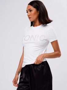 MUSERA 标志性修身T恤图案T恤度假春夏音乐节狂欢伊比沙岛假日 - 白色 - 查看 3