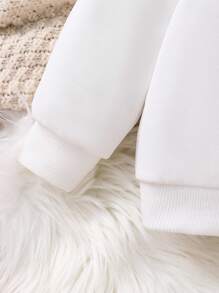 Multiple Pieces Baby Girls Sweet Butterfly Print Pullover Sweatshirts, Versatile And Comfortable - Multicolor - View 3