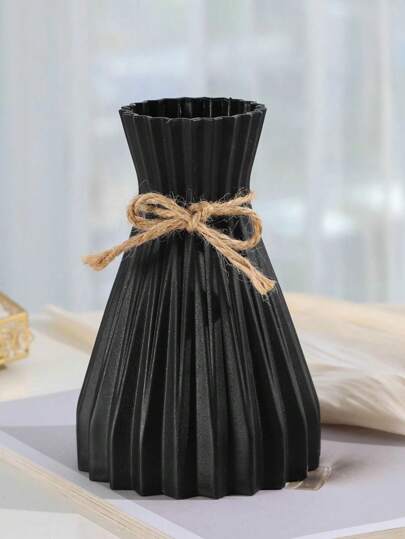 SHEIN 1 chiếc bình hoa nhân tạo, bình nhựa gốm sứ, cao 6,9 inch, bình trang trí nhà không vỡ, bình hoa giả không đựng được nước, bình trang trí hiện đại để trang trí nhà, phòng khách, bàn, văn phòng, đồ trang trí trung tâm, trang trí nhà cửa, F