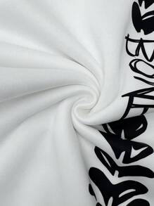 PAVTROS Conjunto casual de 2 piezas para hombre formado por sudadera con capucha estampada con letras y pantalones con estampado de calavera, ropa de Halloween, conjunto de sudadera y pantalón de chándal, prendas blancas de dos piezas para hombre, chándal, ropa de otoño para hombres