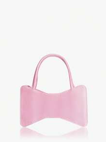 SHEIN ICON 女士，女式蝴蝶结手提包，晚宴包，时尚，奢华，水钻，个性化，简约，多功能，甜美酷炫女孩，辣妹，Y2K，粉色，适合鸡尾酒会、派对、舞会、俱乐部、约会、生日、晚会、情人节约会之夜