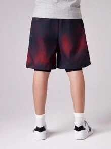 SHEIN Celana Pendek Tween Boys - MultiWarna - View 2