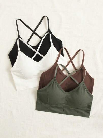 Easithlete High Support Criss Cross Back Sports BH view 5