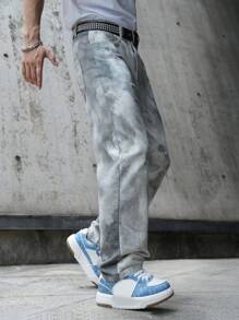 Manfinity EMRG 男士休闲洗水直筒牛仔裤