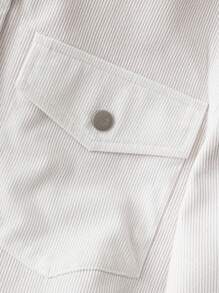 GlowEve 女士灯芯绒保暖内衬保暖夹克 - 杏色 - 查看 5