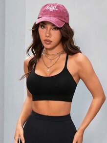 SHEIN Dewbera Sujetador Deportivo De Fitness Sin Costuras