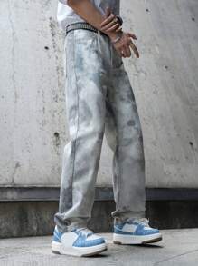 Manfinity EMRG 男士休闲洗水直筒牛仔裤