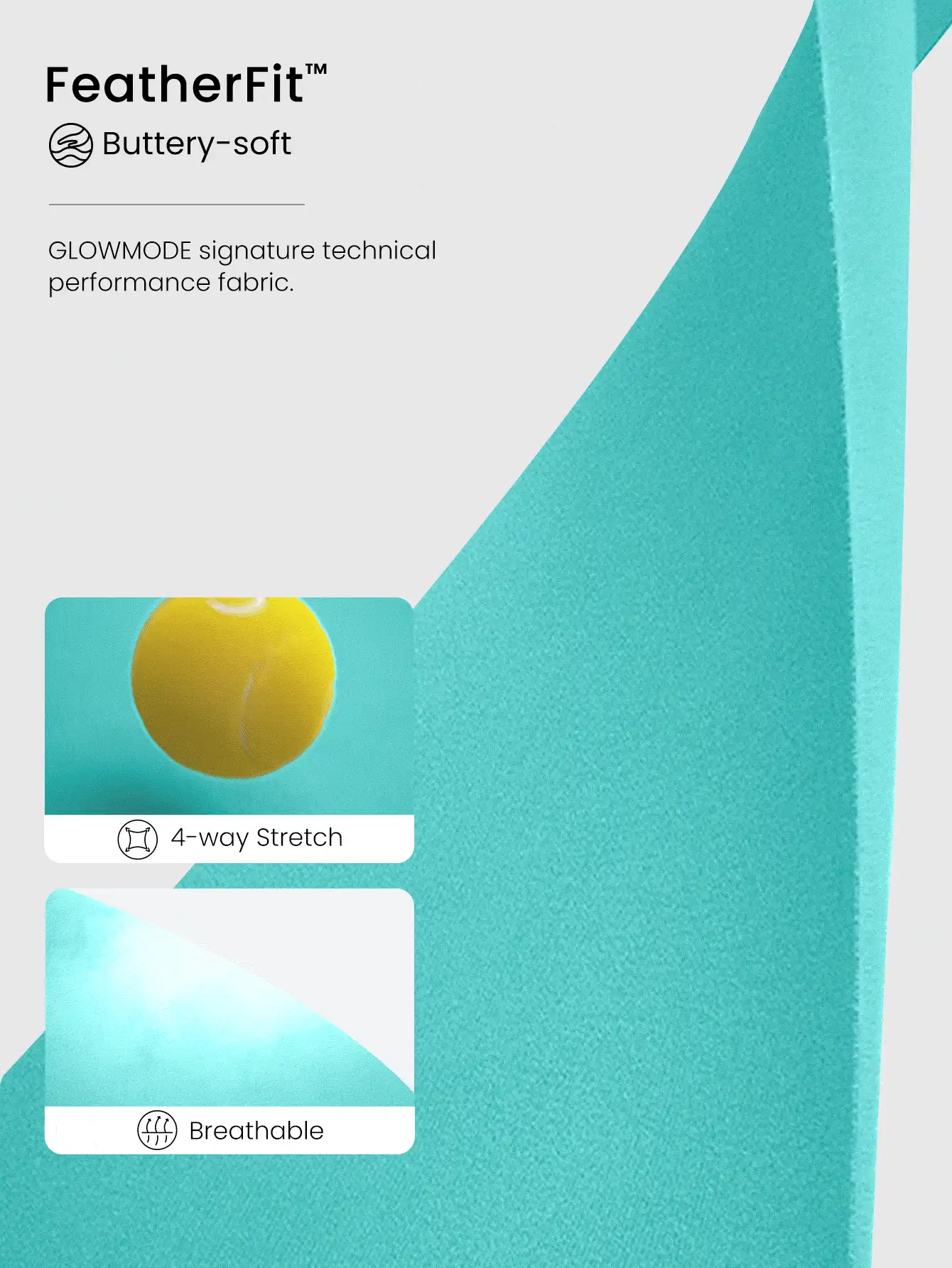 GLOWMODE FeatherFit™ Knot Going Anywhere Twisted Backless Tank Top Light Support Low Impact Yoga Daily - Mint Blue - View 4