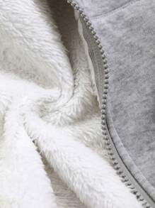 FRIFUL Women's Thermal Lined Loose Fit Hooded Jacket,Thermal Lined Women Coats - Grey - View 8