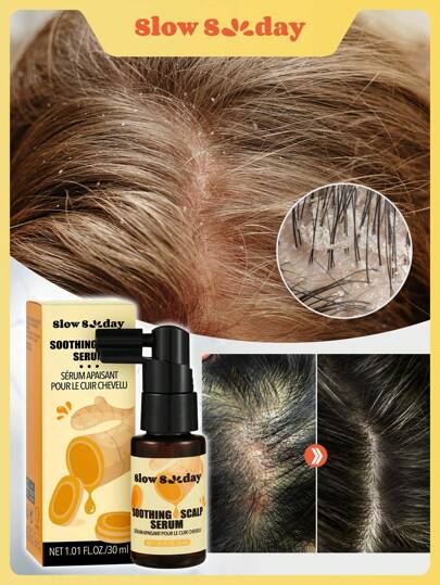 SlowSunday Soothing Scalp Serum-30ml, Strengthen Hair, Intensive Scalp Care, Improve Scalp Discomfort, Suitable For All Hair Types, Perfect For Autumn And Winter Hair Care, Ideal For Holiday, Party, Travel, Outdoor Activity, Y2k Fashion, And Cosplay, Thanksgiving, Christmas, Holiday Gifts