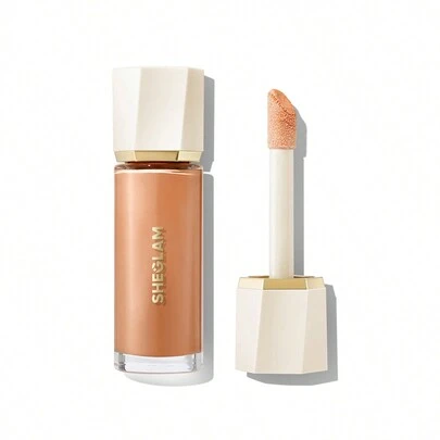 SHEGLAM برايمر Sunburst Glow Mixer-Light Warm Peach Corrector Brightening Hydrating Primer، برايمر خفيف الوزن سريع التثبيت للوجه علامة تجارية جمال مكياج ميكب مستحضرات تجميل للنساء الفتيات مثالي لفصل الصيف الربيع مثالي ل- Y2K أزياء أنيقة عيد الأم هدية حفلة جاهز أفضل لون