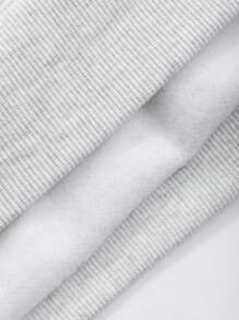 FRIFUL 女士宽松字母印花落肩卫衣，适合秋冬季节，长袖上衣，保暖内衬 - 灰色 - 查看 6