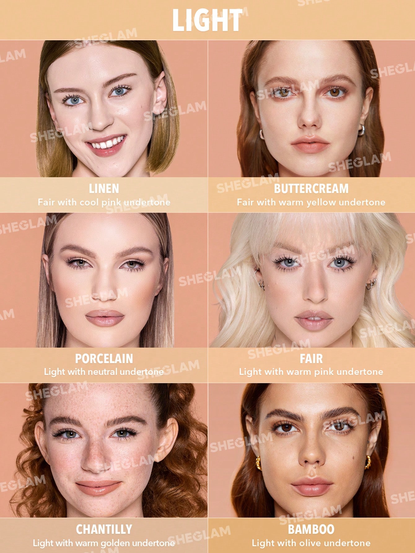 SHEGLAM كريم أساس مطفي يدوم طويلاً وجيد التهوية من...