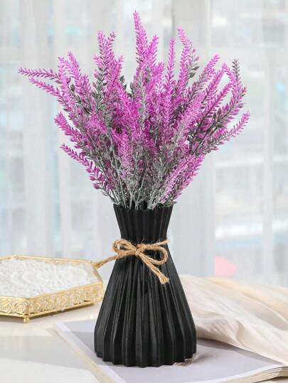 1pc Artificial Flower Vase, Ceramic Appearance Plastic Height 6.9 Inches, Unbreakable Home ation Inserted Fake Vase Cannot Hold Water, Moderne ative ation, Living Room, Table, Office, Centerpiece,Home ,Room Ramadan Bathroom view 6