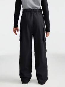 SHEIN Tween Girls Fall/Winter Daily Wear Sportswear Cargo Pants For Back To School