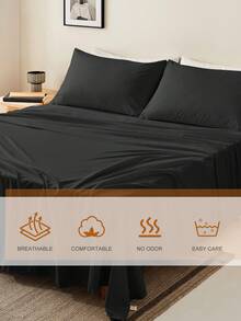 床上用品套裝（包括枕套） - 黑色 - 查看 5