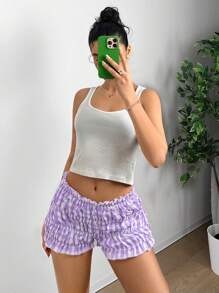 Muchica 女士泡泡纹褶皱短裤