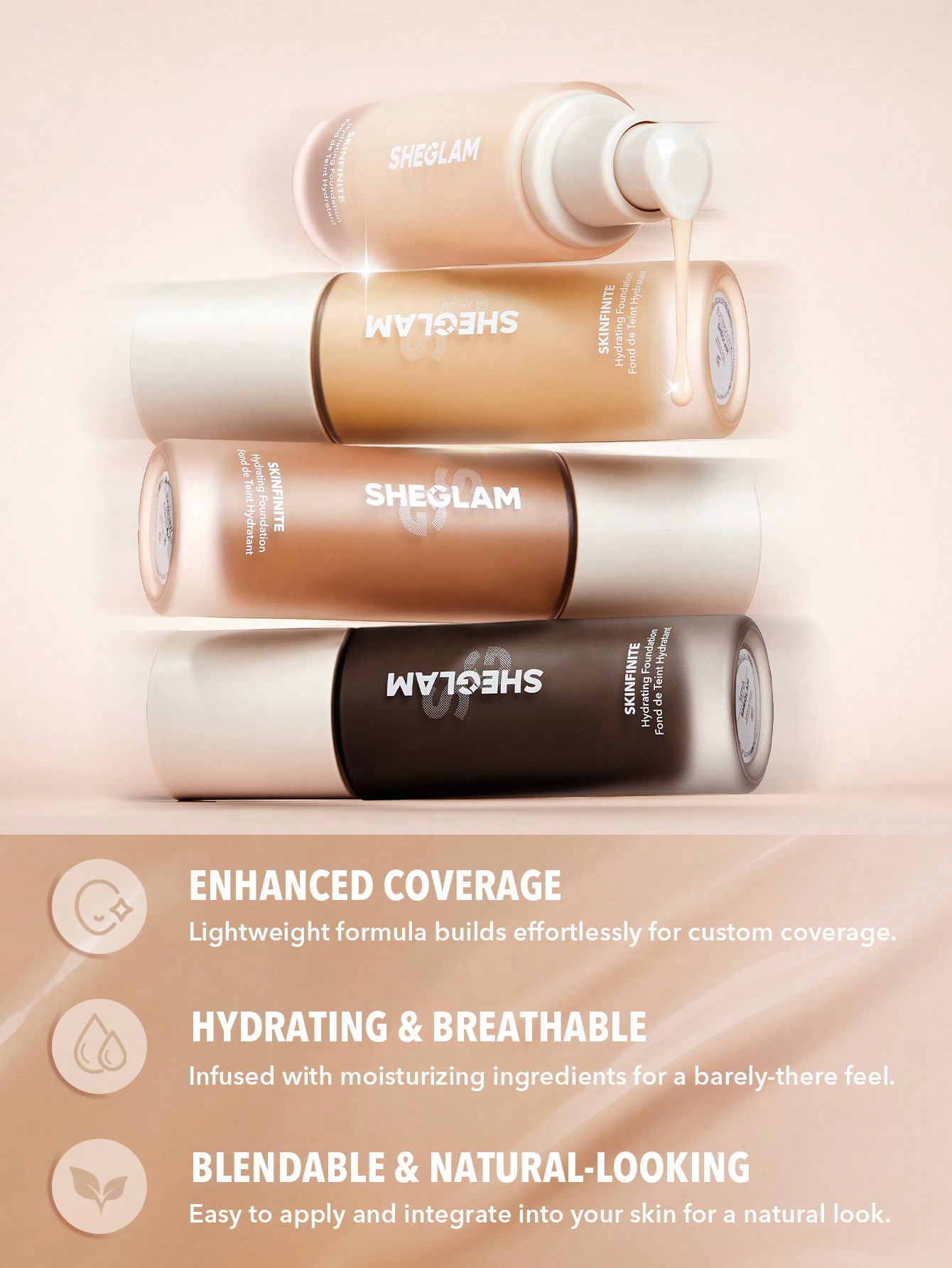Skinfinite Hydrating Foundation Sample-Linen 4