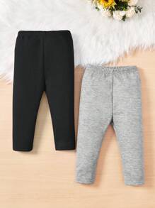 2 件套女婴休闲紧身裤套装