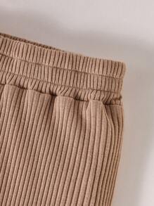 2pcs/Set Baby Boys Striped Patchwork Bidysuit And Pants Set, Casual & Comfortable