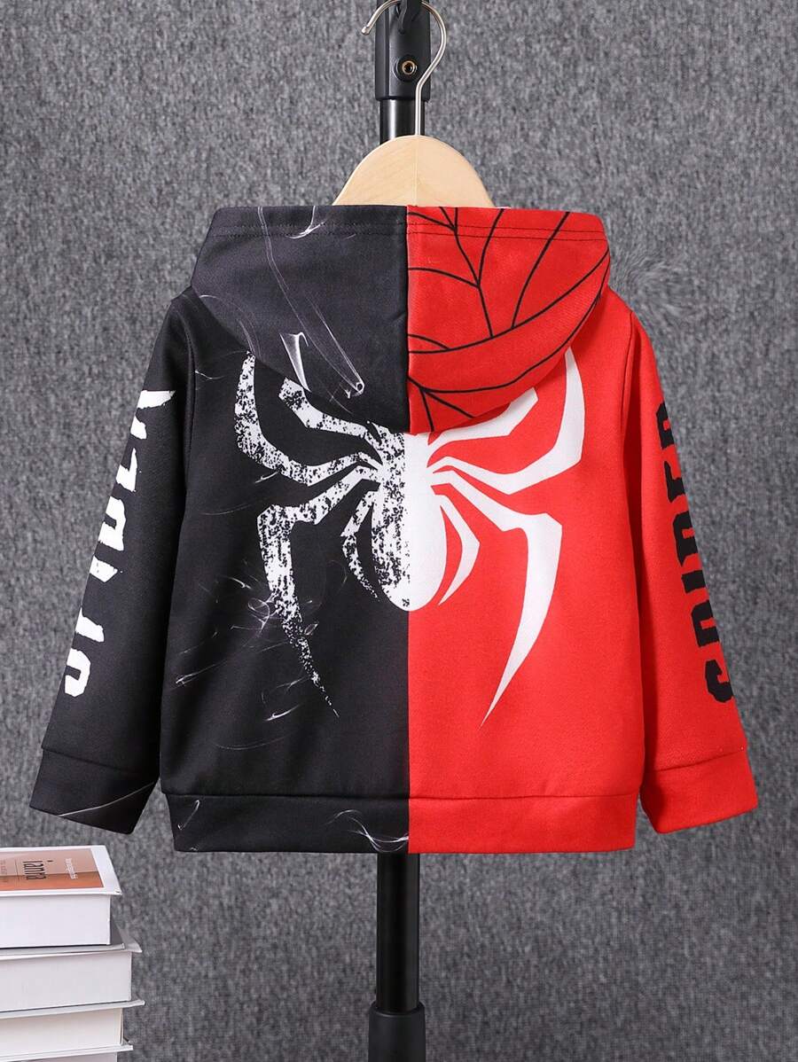 Young Boys Colorblock Letter Print Sweatshirt - Multicolor - View 1