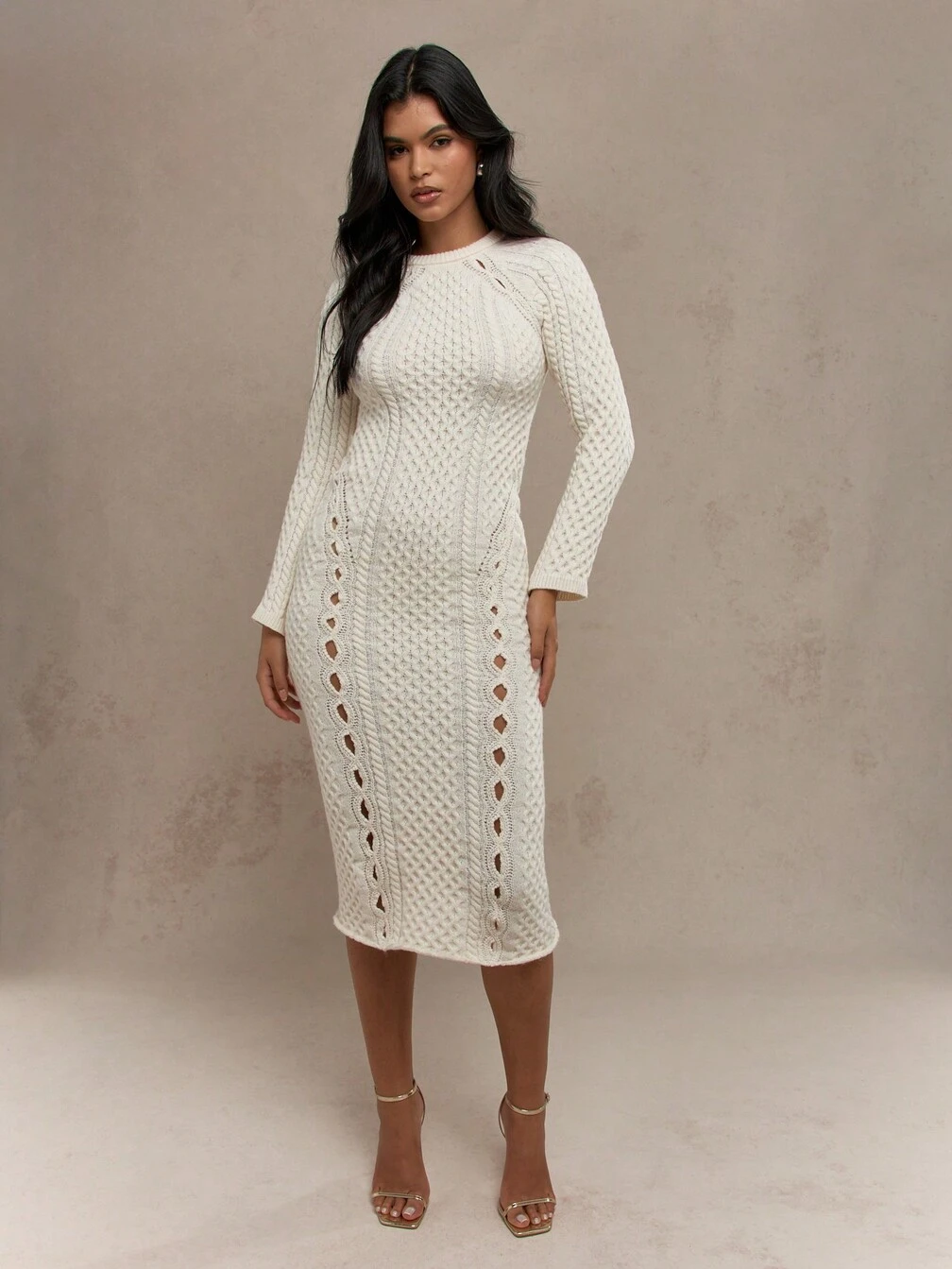 cut out sweater dress with Waist Outs – The 5th Edge Do Not Bleach Cut It Off Sweater Dress