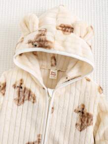 Cozy Pixies Newborn Baby Boy Casual Hooded Thermal Lined Thick Jacket,In Fall/Winter