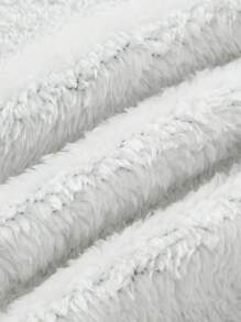 SHEIN Baby Girls All-Match Solid Color Thermal Lined Leggings Cute Black Elastic Knit Letter Pattern Drawstring Waist Pants, Soft Comfortable Stretchy Warm Pants For Spring, Fall And Winter - Black - View 6