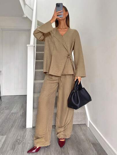 Siren Gaze Women's Blazers, Brown Set,Suit Suits,Office Ladies' Wear, Business Ladies' Wear,Two Pieces Fall Outfits,Matching Outfits Couples,Matching Family Christmas Pajamas,Fall Clothes,Thanksgiving Women Outfit,Police Woman Costume,Fall Clothes,Matching Outfits Couples