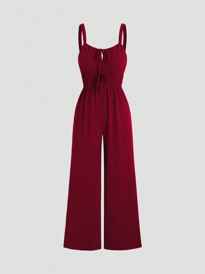 Sweetra 女士休闲纯色连体裤，夏季