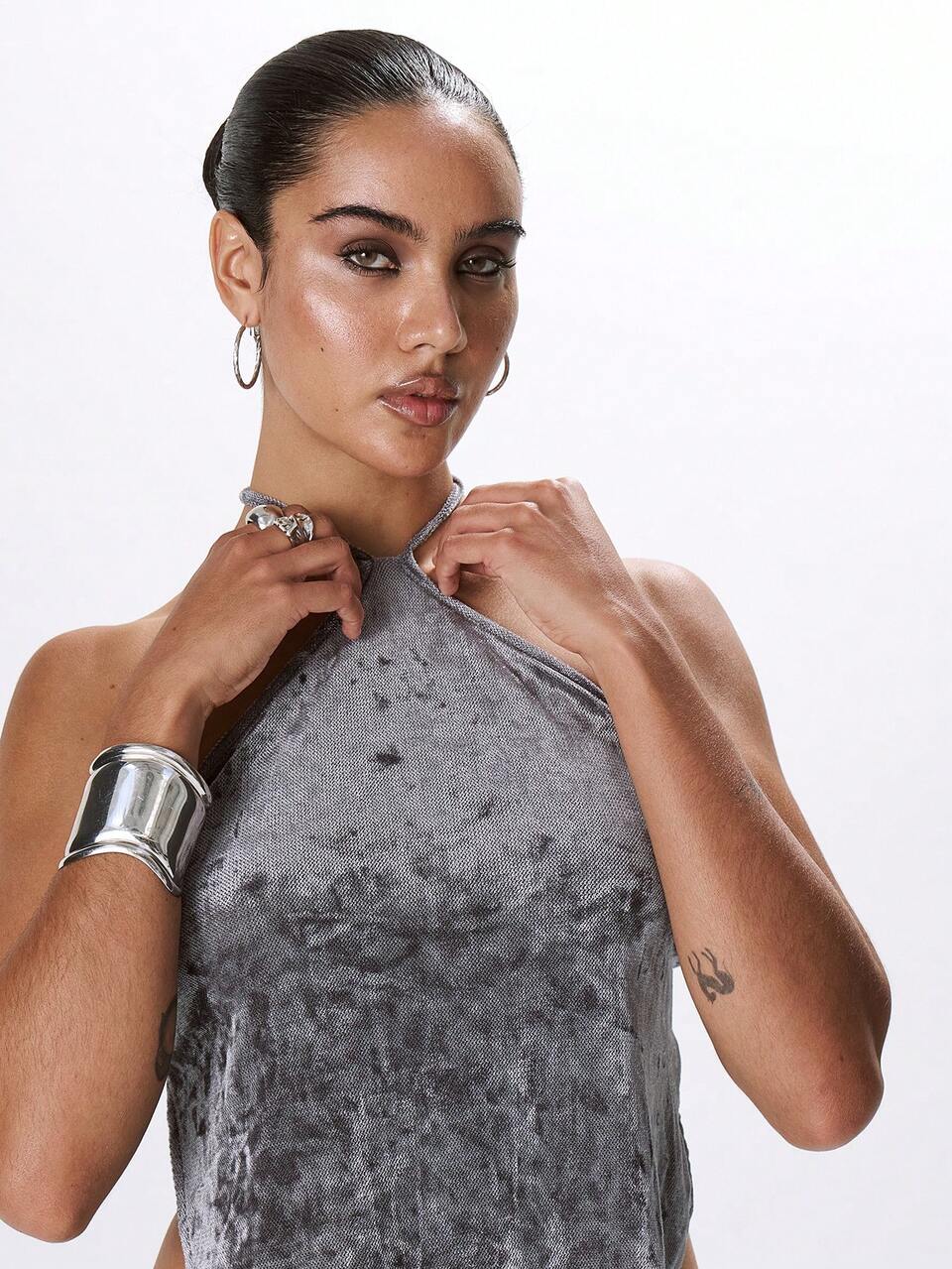 Trägertop mit asymmetrischem Saum, Sommer Ibiza Frühlingsfestival Boho Elegant Urlaub