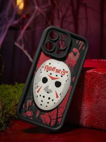 WB Horror X SHEIN 恐怖电影图案黑色万圣节手机壳 - 彩色 - 查看 4