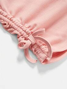 SHEIN Bộ đồ hai mảnh cho bé gái tuổi teen, gồm áo thun dài tay cổ cao in chữ, kiểu dáng bo chun, thoải mái và thanh lịch, phù hợp cho mùa thu và mùa đông. - Nhiều màu - Xem 7