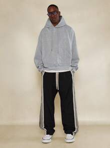 SUMWON 经典超大套头连帽衫，带袋鼠口袋，冬季家居服，运动休闲街头服饰，休闲运动衫，舒适必备，基本款