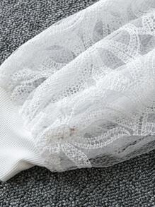 Seusyu Áo khoác bóng chày có khóa kéo màu trơn dành cho nữ - Màu be - Xem 3