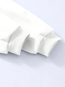 3pcs/Set Teen Girls Hooded Sweatshirt + Cami Vest + Elastic Waist Cargo Pants