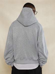 SUMWON 经典超大套头连帽衫，带袋鼠口袋，冬季家居服，运动休闲街头服饰，休闲运动衫，舒适必备，基本款