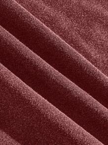 ROMWE Grunge Punk Áo thun thường ngày cổ tròn tay ngắn in họa tiết cỡ lớn - Đỏ - Xem 4