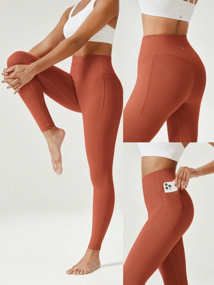 Calzas de cintura alta y control del vientre de 26" FeatherFit™ de felpa cálida, de bajo impacto, para yoga y uso diario en invierno