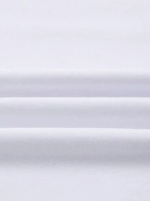 ROMWE MEN SUPERMAN X ROMWE Áo thun nam cổ tròn tay ngắn họa tiết hình người - trắng - Xem 4