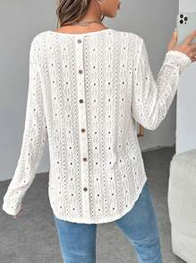 SHEIN Áo thun bó màu trơn cho bà bầu - trắng - Xem 2