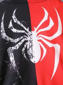 Young Boys Colorblock Letter Print Sweatshirt - Multicolor - View 3