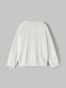 SHEIN MOD Suéter tejido cómodo y calentito con gráfico de cereza, suéter navideño, suéter rojo en tallas grandes