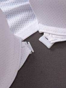 3pcs/Set Comfortable Front Button Closure Padded Push Up Bras For Small Bust, Lift & Support