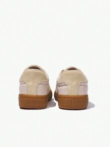 JNSQ 1 双四季复古时尚百搭百搭休闲舒适儿童训练鞋 - 卡其色 - 查看 6