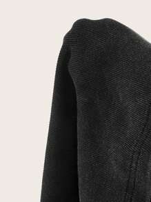 SHEIN EZwear Vestido negro de punto ajustado sin mangas para mujeres