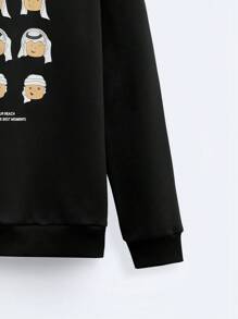 Manfinity VCAY SHEIN X Arab Artists Men Hoodies, For Fall Winter