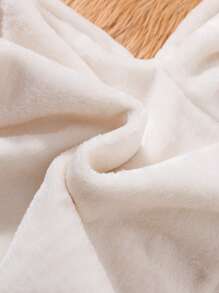 1set Cute Christmas Infant Girls Scarf And Dress Set - Red and White - View 5